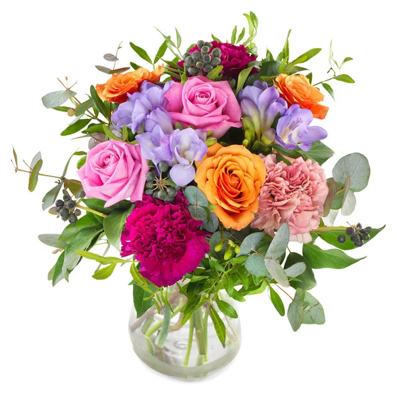 Ramo de primavera con flores de colores, envía flores online