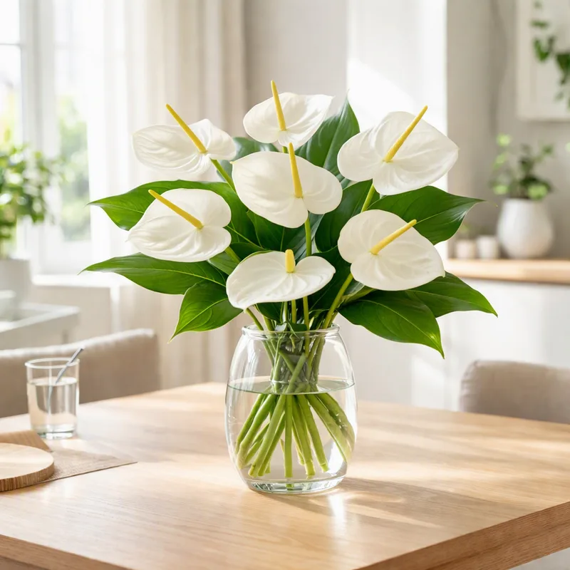 Anthurium blanco (Flor de Flamenco) - imagen 2