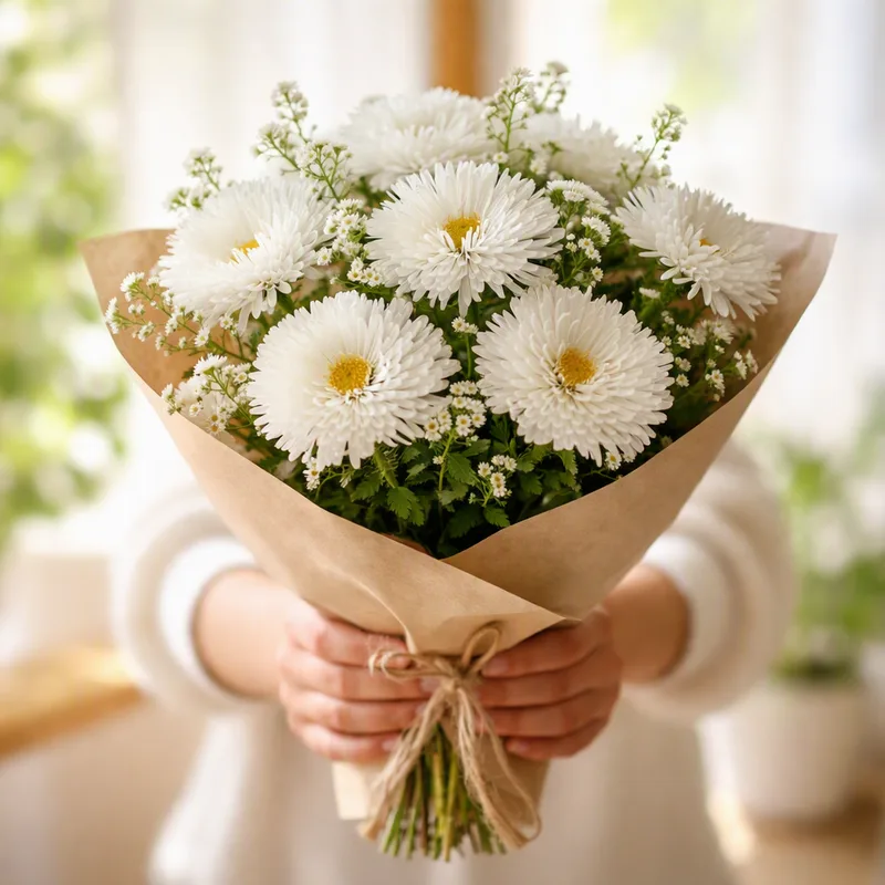 Aster clásico blanco - imagen 3
