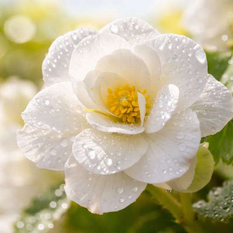 Begonia blanca