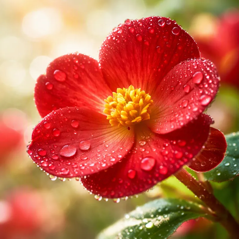 Begonia roja