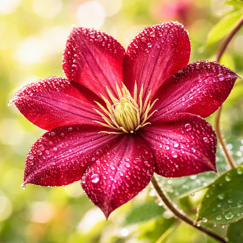 Clematide roja