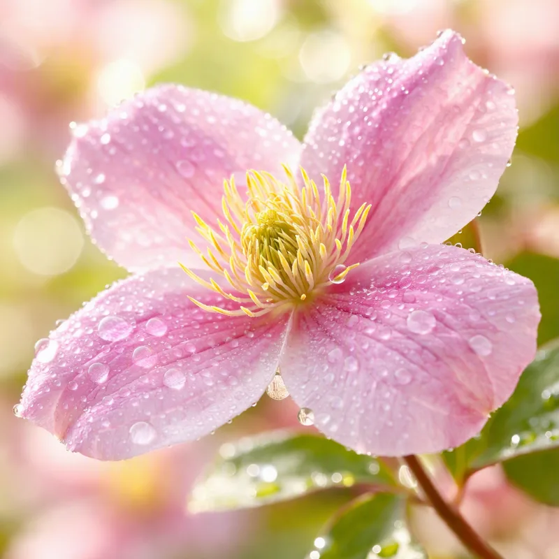 Clemátide rosa