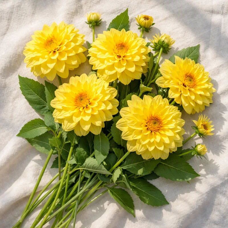 Dalia clásica amarilla - imagen 4