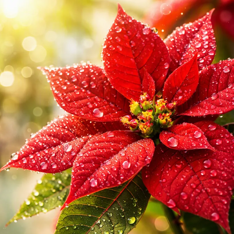 Flor de Navidad - roja