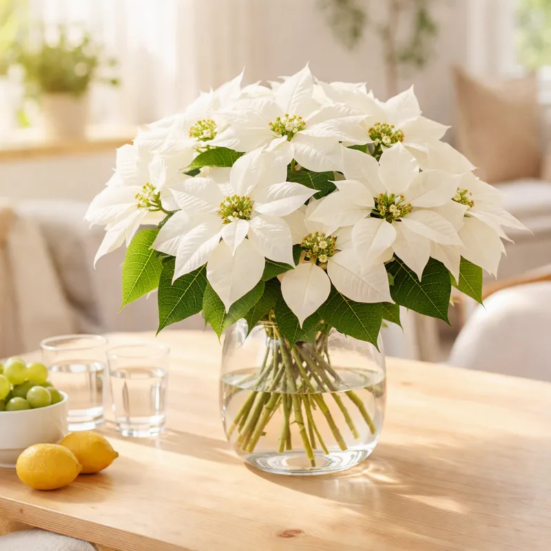 Flor de Pascua blanca - imagen 2