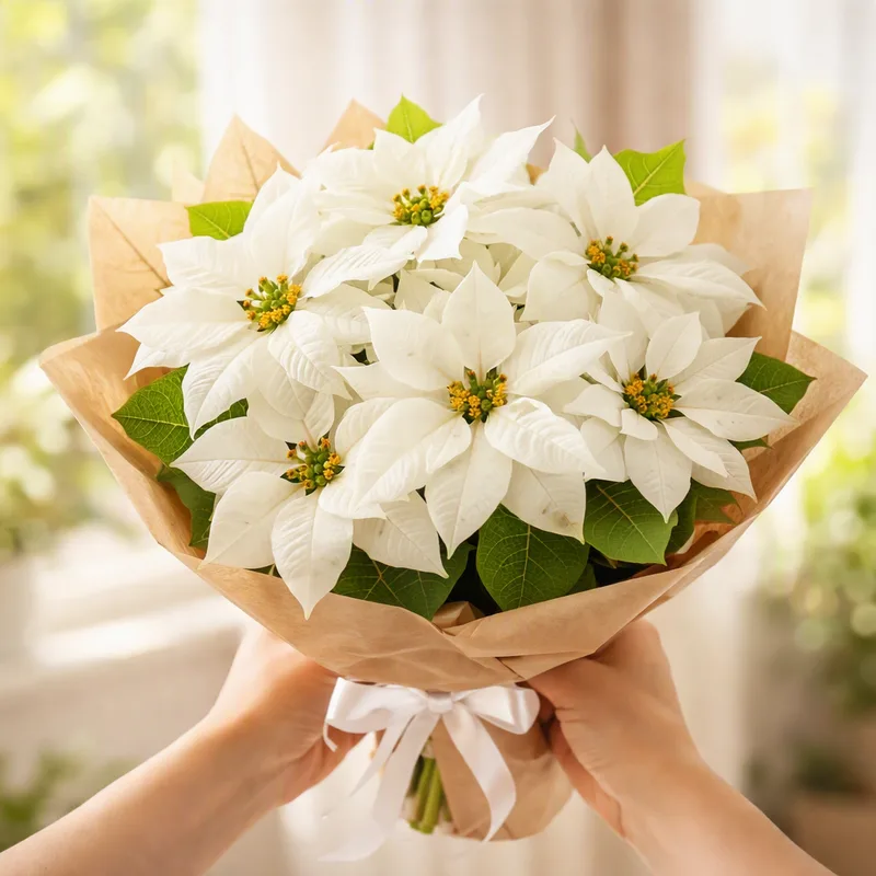 Flor de Pascua blanca - imagen 3