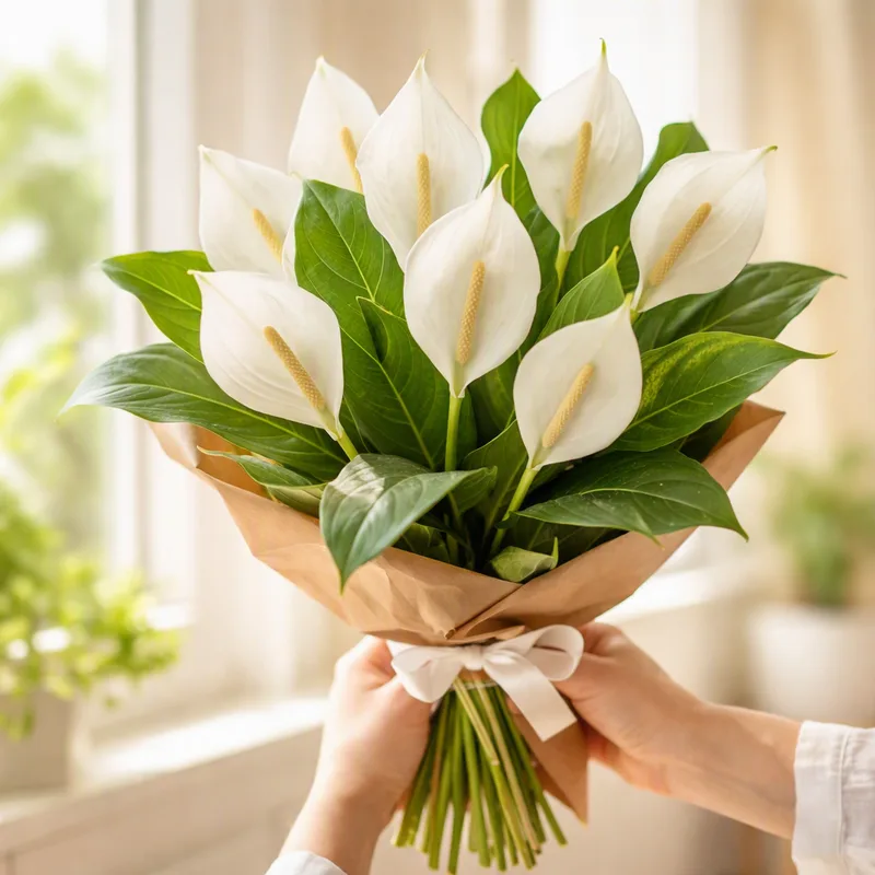 Flor de Paz - blanca - imagen 3