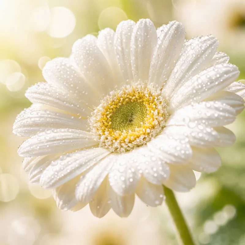 Gerbera blanca