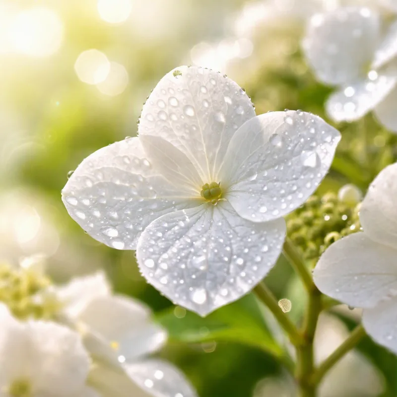 Hortensia blanca