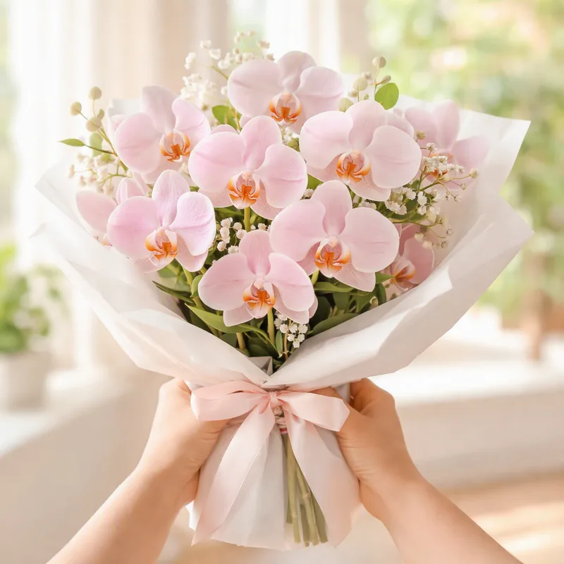 Orquídea (orquídea novia) - rosa - imagen 3