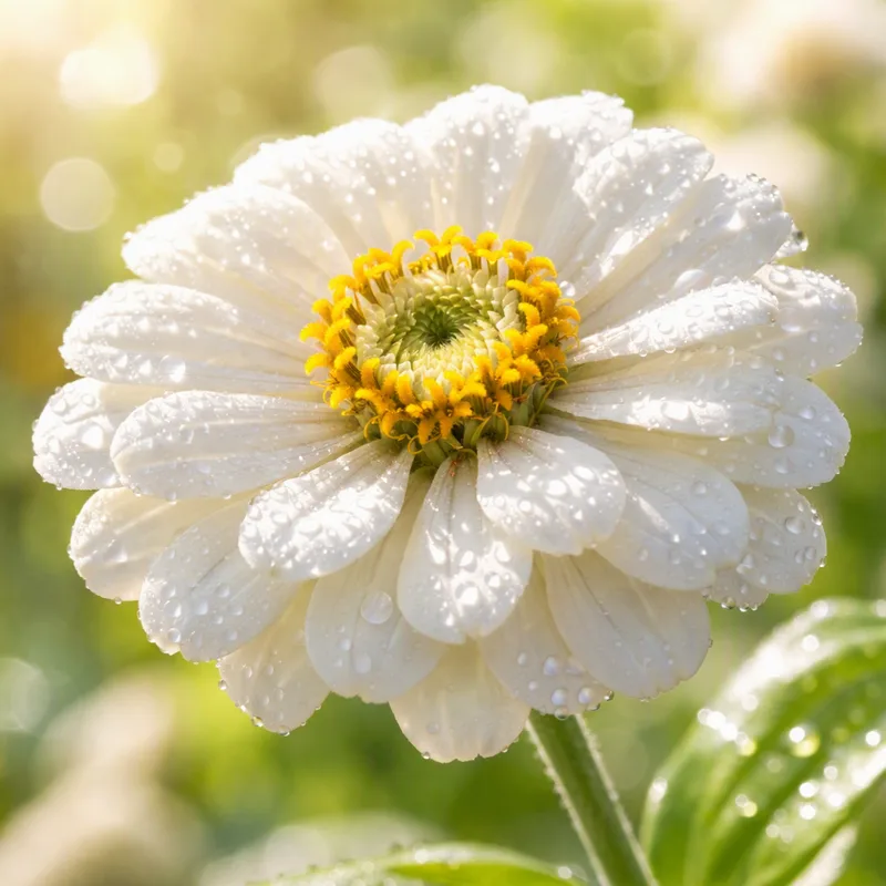 Zinnia blanca