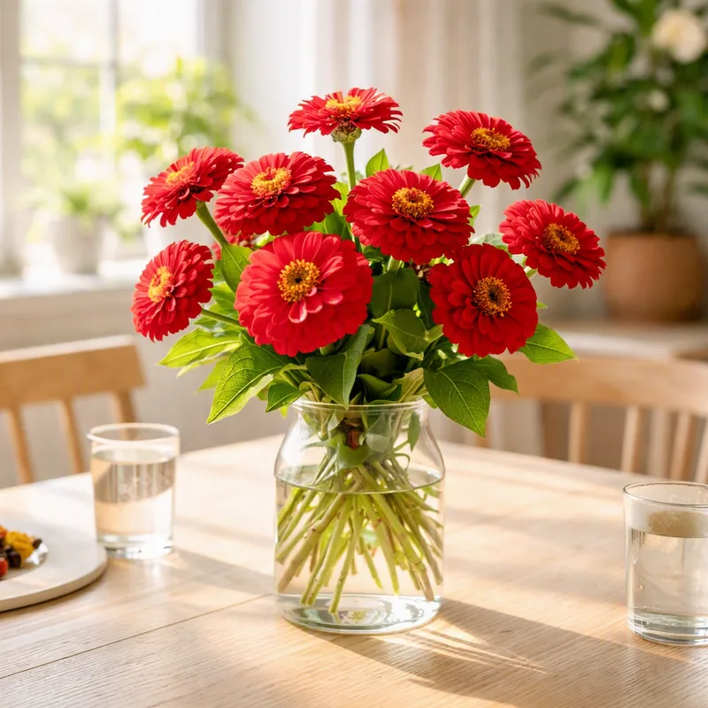 Zinnia roja - imagen 2